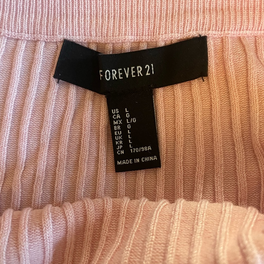 Pink Ribbed Top - Picture 3 of 3